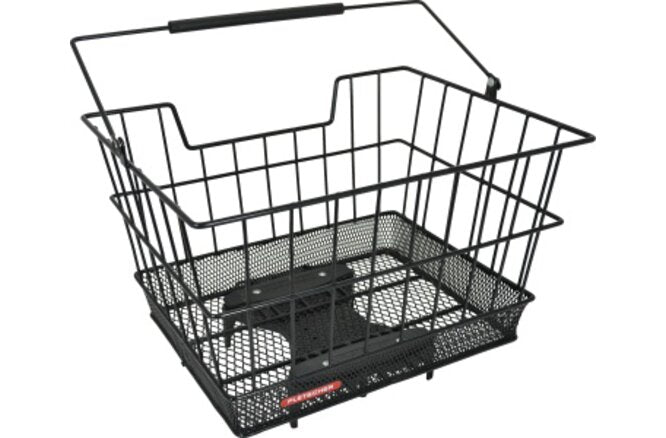 Pletscher Korb Flash Gepäckträger grob mit 3-Punkte Adapter schwarz