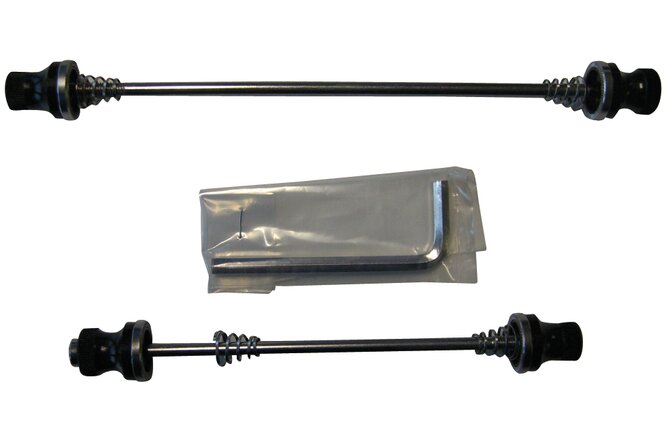 Schnellspanner Set 100/135 mm schwarz