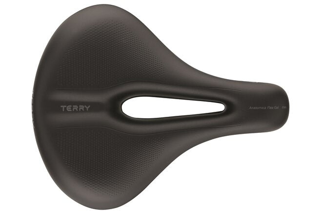 Terry Sattel Anatomica Flex Gel Man mit Öffnung schwarz