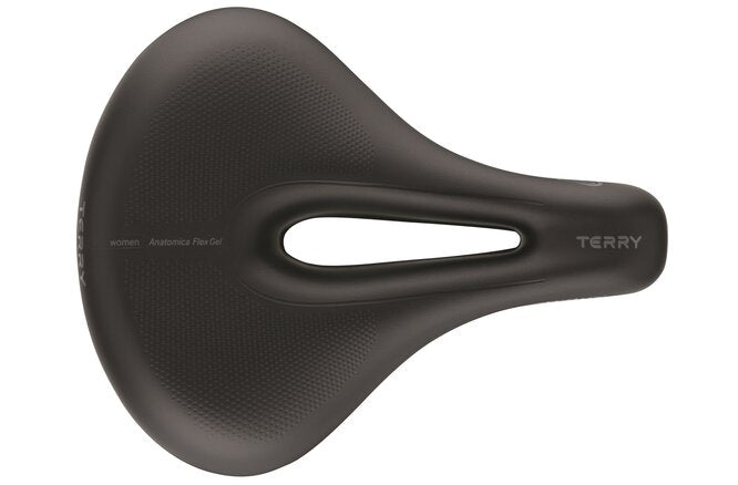 Terry Sattel Anatomica Flex Gel Lady mit Öffnung schwarz