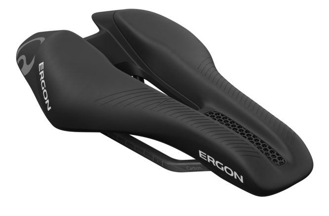 Ergon Sattel SR Tri Pro Carbon Lady Front mit Öffnung black