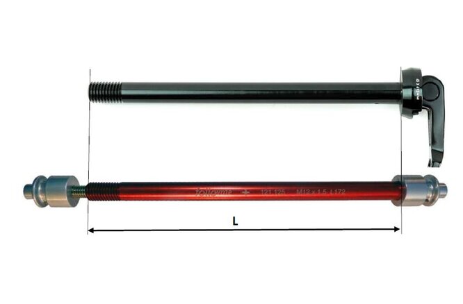 FollowMe Steckachs-Aufnahmeadapter M12x1.75 Länge... 167mm