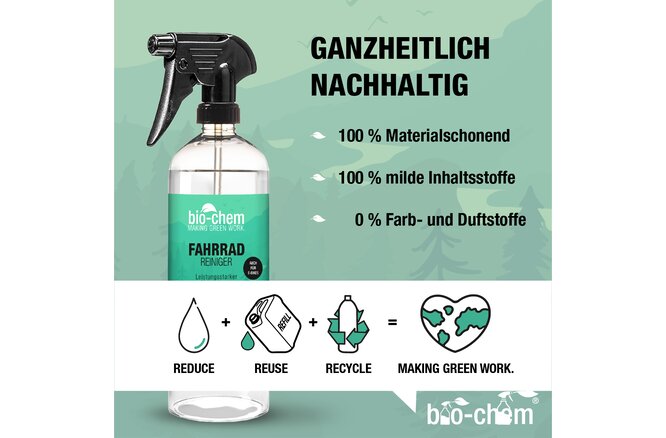 Bio-Chem Fahrradreiniger 1000 ml Refill ohne Sprühkopf