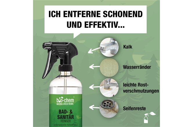 Bio-Chem Bad- und Sanitärreiniger 1000ml Refill ohne Sprühkopf