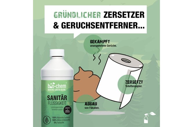 Bio-Chem Sanitärflüssigkeit 1000 ml ohne Sprühkopf