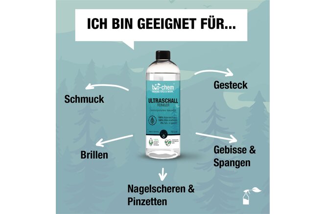 Bio-Chem Ultraschallreiniger Schmuck 750 ml ohne Sprühkopf... mit Messbecher