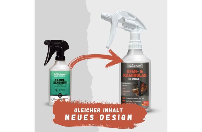 Bio-Chem Ofen- & Kaminglasreiniger 500 ml mit Sprühkopf