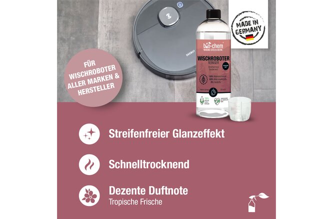 Bio-Chem Wischroboter-Reiniger 750 ml ohne Sprühkopf mit... Messbecher