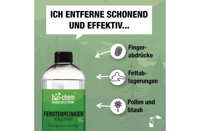Bio-Chem Fensterreiniger Konzentrat 750 ml ohne Sprühkopf