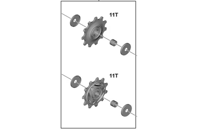 Shimano Führungs- und Spannrolle RD-U6050 Paar