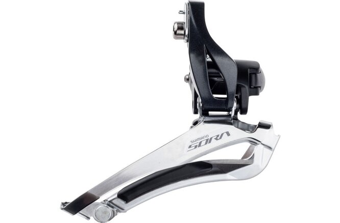 Shimano Umwerfer SORA FD-R3000 2x9 Down Swing 61-66° Schelle... (34.9/31.8/28.6 mm)