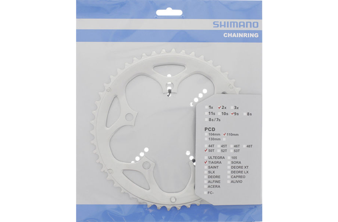 Shimano Kettenblatt TIAGRA FC-4550 50 Zähne silber