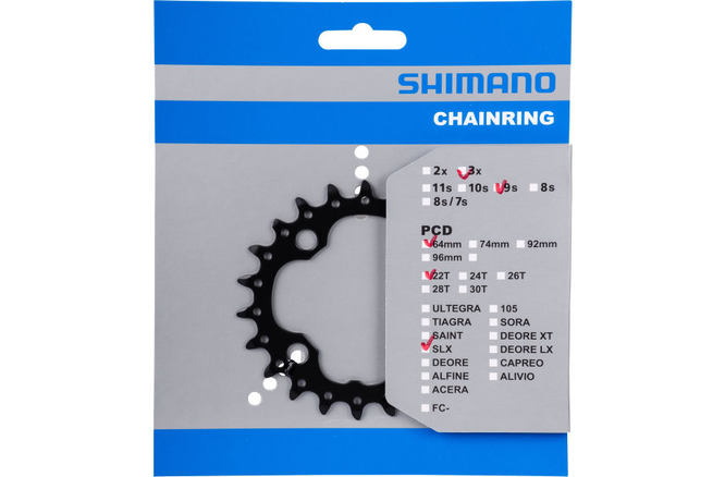 Shimano Kettenblatt SLX FC-M660 22 Zähne AA