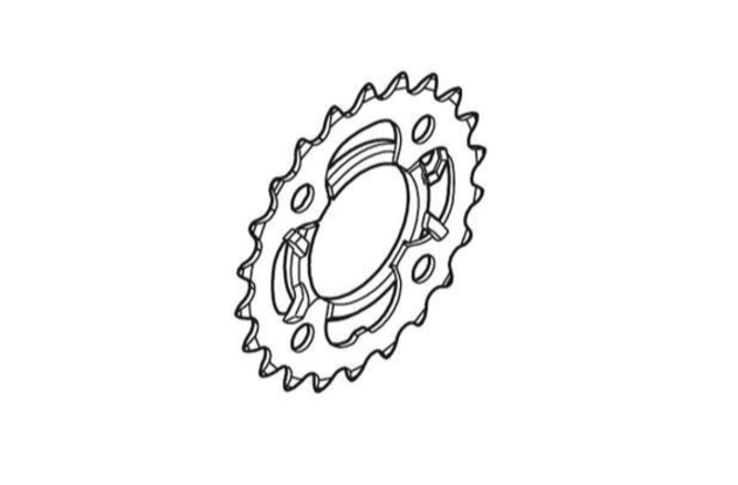 Shimano Kettenblatt ACERA FC-M361 22 Zähne mit Kettenschutz... schwarz