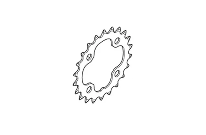 Shimano Kettenblatt DEORE FC-M532 22 Zähne silber