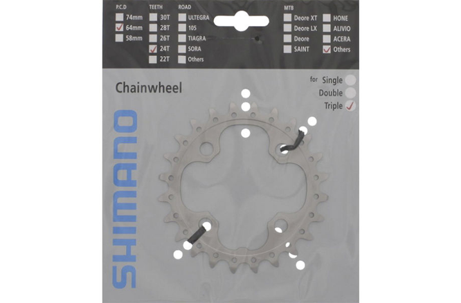 Shimano Kettenblatt DEORE LX FC-T551 24 Zähne AE