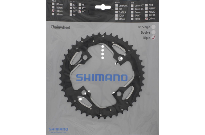 Shimano Kettenblatt DEORE LX FC-T551 44 Zähne AE für Hosenschutz