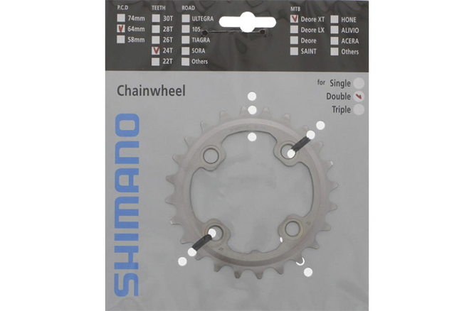 Shimano Kettenblatt XT FC-M785 24 Zähne AM
