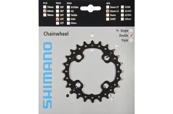Shimano Kettenblatt SLX FC-M675 24 Zähne AM