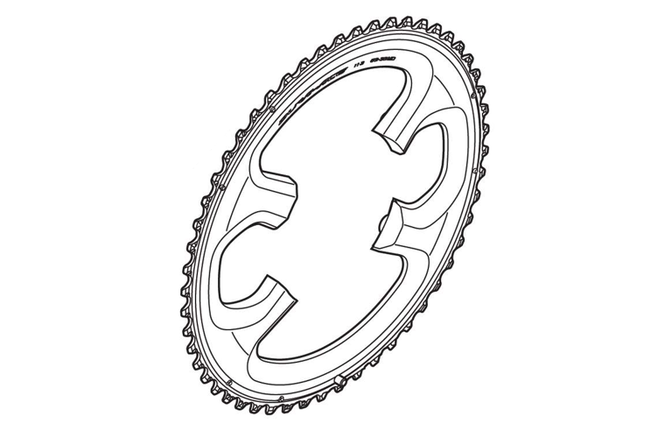 Shimano Kettenblatt DURA-ACE FC-9000 53 Zähne MD