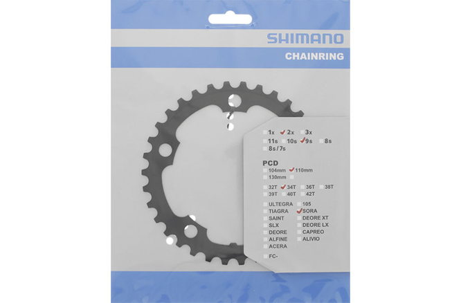 Shimano Kettenblatt SORA FC-3550 34 Zähne schwarz