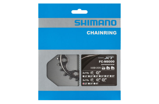 Shimano Kettenblatt XT FC-M8000 22 Zähne BA