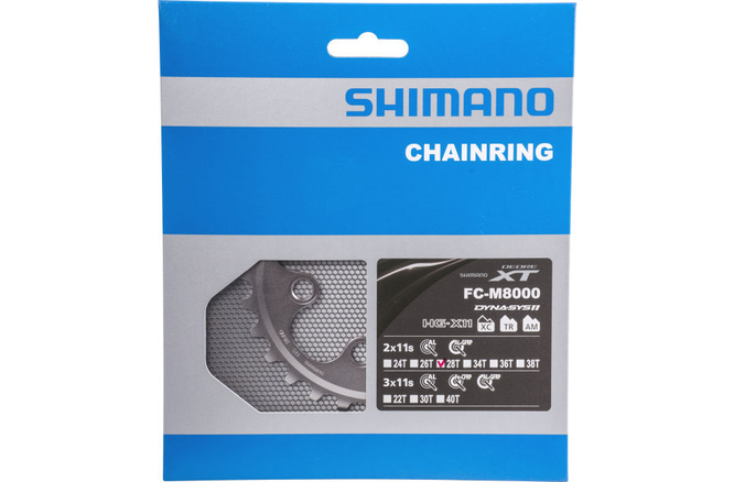 Shimano Kettenblatt XT FC-M8000 28 Zähne BD