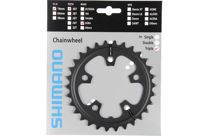 Shimano Kettenblatt SORA FC-3503 30 Zähne D schwarz
