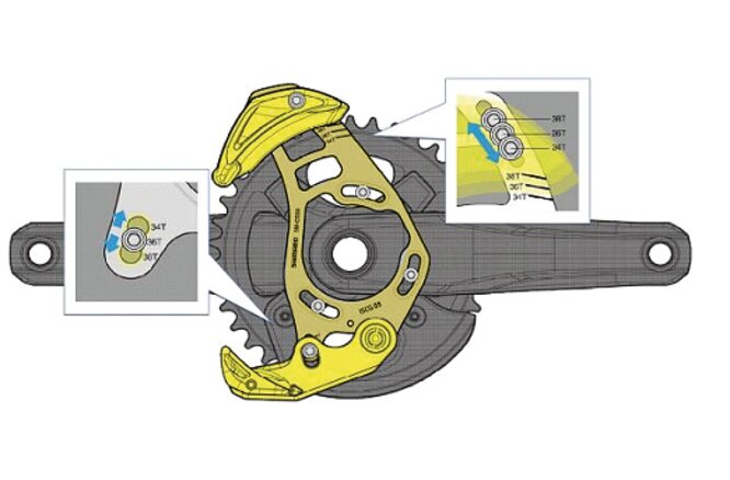 Shimano Kettenführung SAINT SM-CD50 ISCG03 ohne Bash Guard