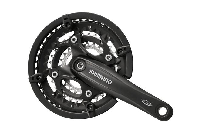Shimano Kettenradgarnitur DEORE FC-T521 170 mm 44X32X24... Hosenschutz schwarz