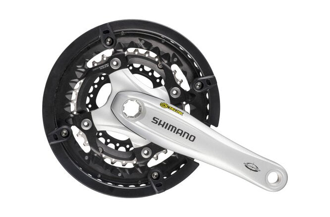 Shimano Kettenradgarnitur DEORE FC-T521 175 mm 44X32X24... Hosenschutz silber