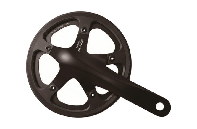 Shimano Kettenradgarnitur ALFINE FC-S501 170 mm 45 Zähne... Hosenschutz schwarz