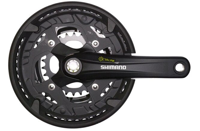 Shimano Kettenradgarnitur ALIVIO FC-T4010 175 mm 44X32X22... Hosenschutz schwarz