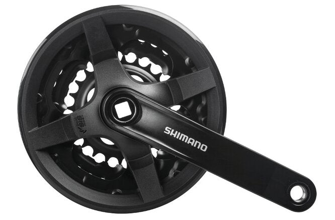 Shimano Kettenradgarnitur TY FC-TY301 150 mm 42X34X24... Hosenschutz schwarz