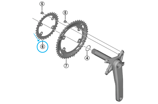 Shimano Kettenblatt CUES FC-U6010-2 32 Zähne
