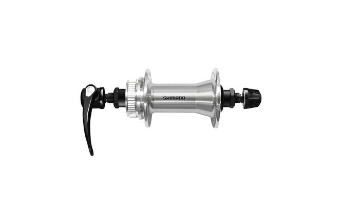 Shimano Vorderradnabe HB-QC400 100 mm 32-Loch QR Center-Lock... silber