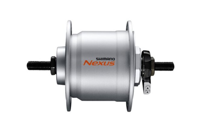 Shimano Nabendynamo DH-C3000 100 mm V-Brake 36-Loch 6V/3.0W... Mutterverschluss silber