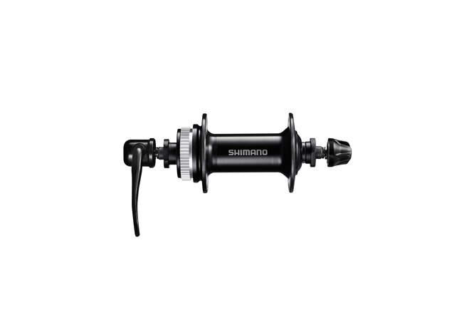 Shimano Vorderradnabe HB-QC300 100 mm 32-Loch QR Center-Lock... schwarz