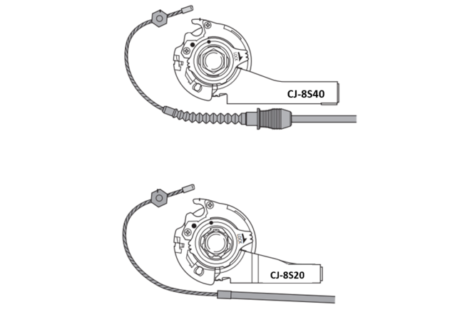 Shimano Schalthebel ALFINE SL-S503 rechts 8-Gang CJ-8S40 silber