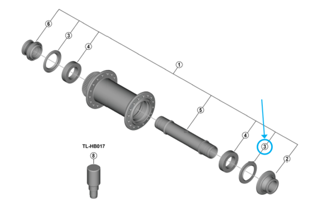 Shimano Dichtung HB-M988 links