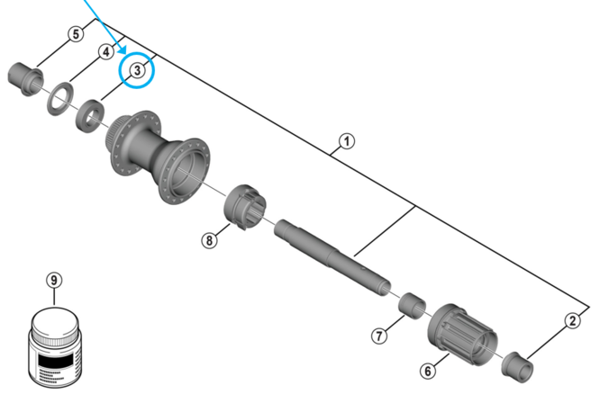 Shimano Industrielager FH-TC500