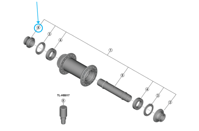Shimano HB-M9210 Endkappe links