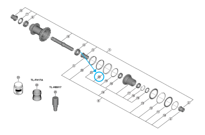 Shimano FH-M9210-B Distanzstück
