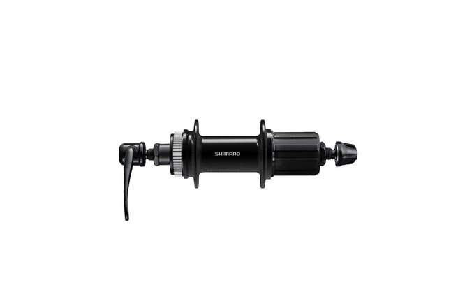 Shimano Hinterradnabe FH-QC400 8/9/10/11-Gang 135 mm 32-Loch... QR Center-Lock schwarz