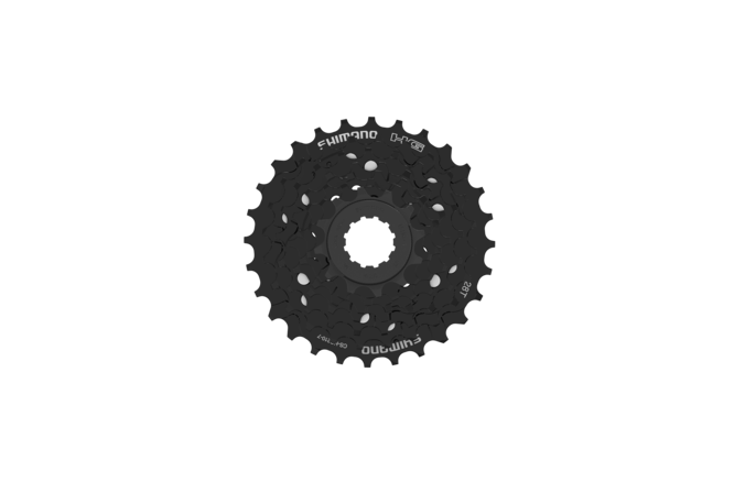 Shimano Kassette CS-HG210 7-Gang 12-28 Zähne (für HG Spline... M Body)