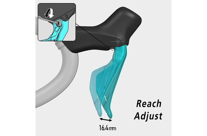 Shimano Scheibenbremsen-Set 105 BR-R7170 mit ST-R7170 Di2 hinten