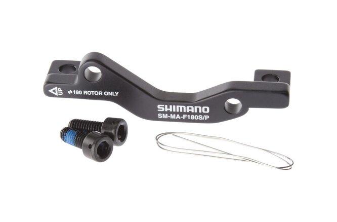 Shimano Adapter SM-MA Standard>Postmount 180 mm mit... Schrauben/Draht Box