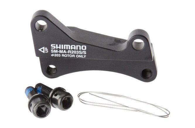 Shimano Adapter SM-MA Standard>Standard 203 mm mit... Schrauben/Stop-Ring Box