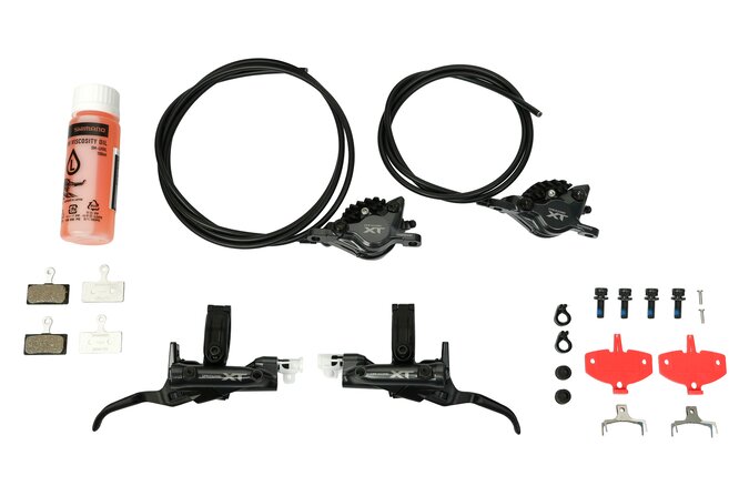 Shimano Scheibenbremsen-Set XT BR-M8200 mit BL-M8200 Upgrade... Kit vorne & hinten Box