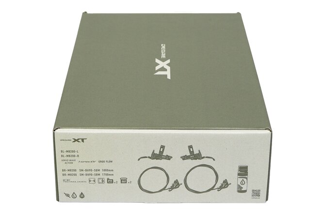Shimano Scheibenbremsen-Set XT BR-M8200 mit BL-M8200 Upgrade... Kit vorne & hinten Box